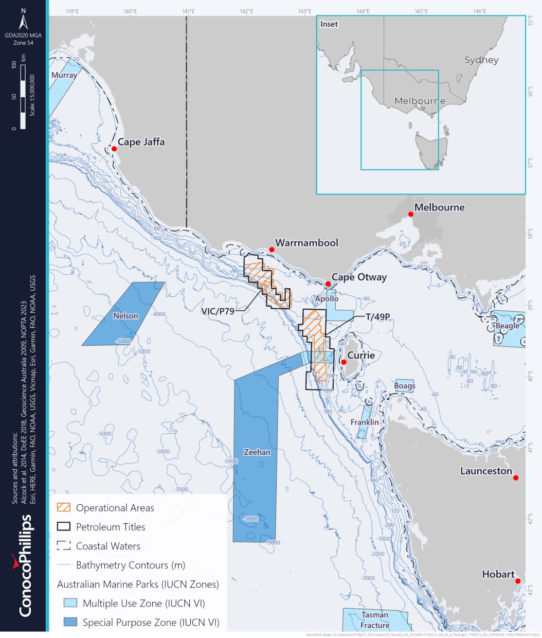 Location map - Activity: Otway Exploration Drilling Program (refer to description)