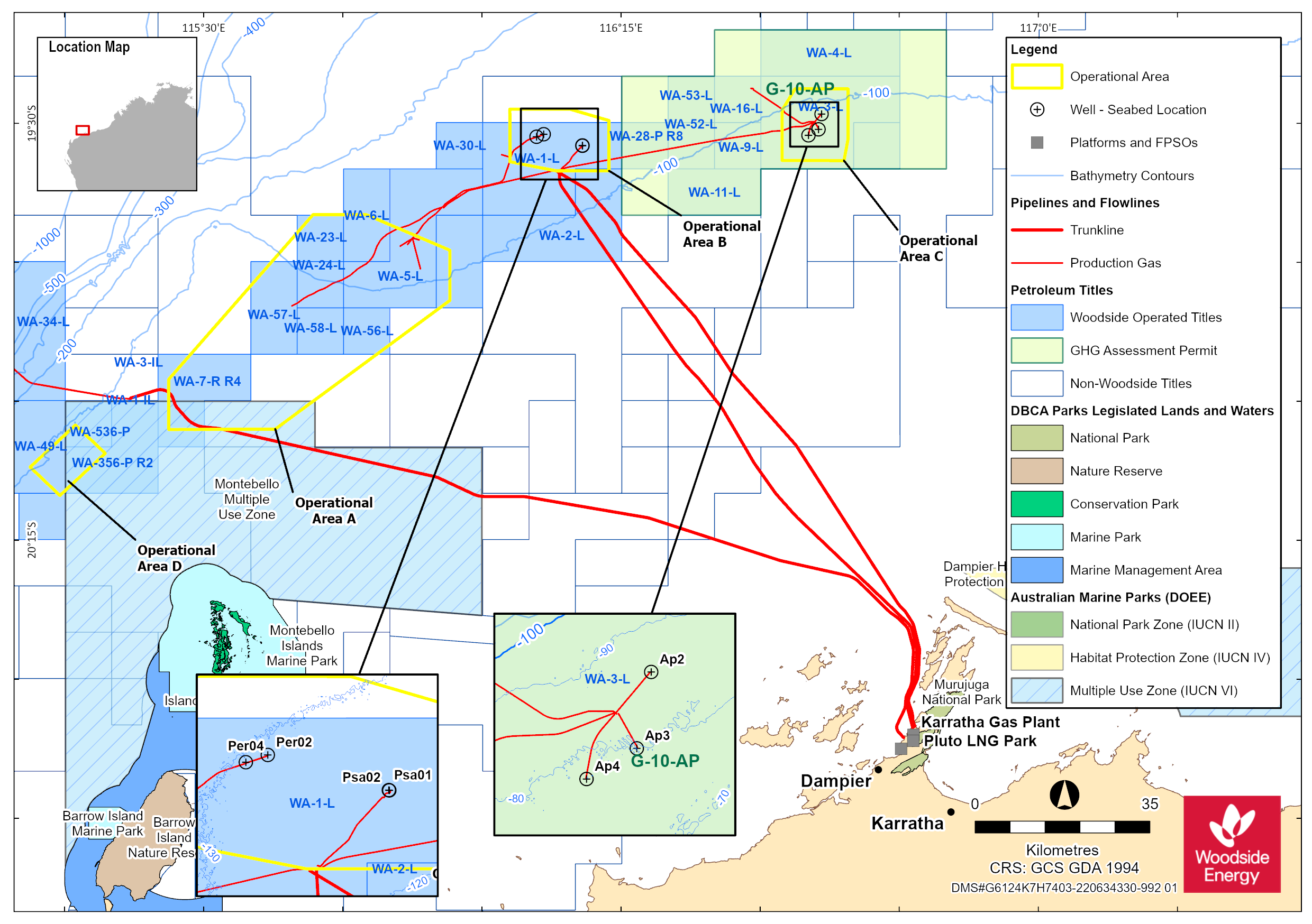 Location map - Activity: Goodwyn Alpha Geophysical and Geotechnical Surveys (refer to description)