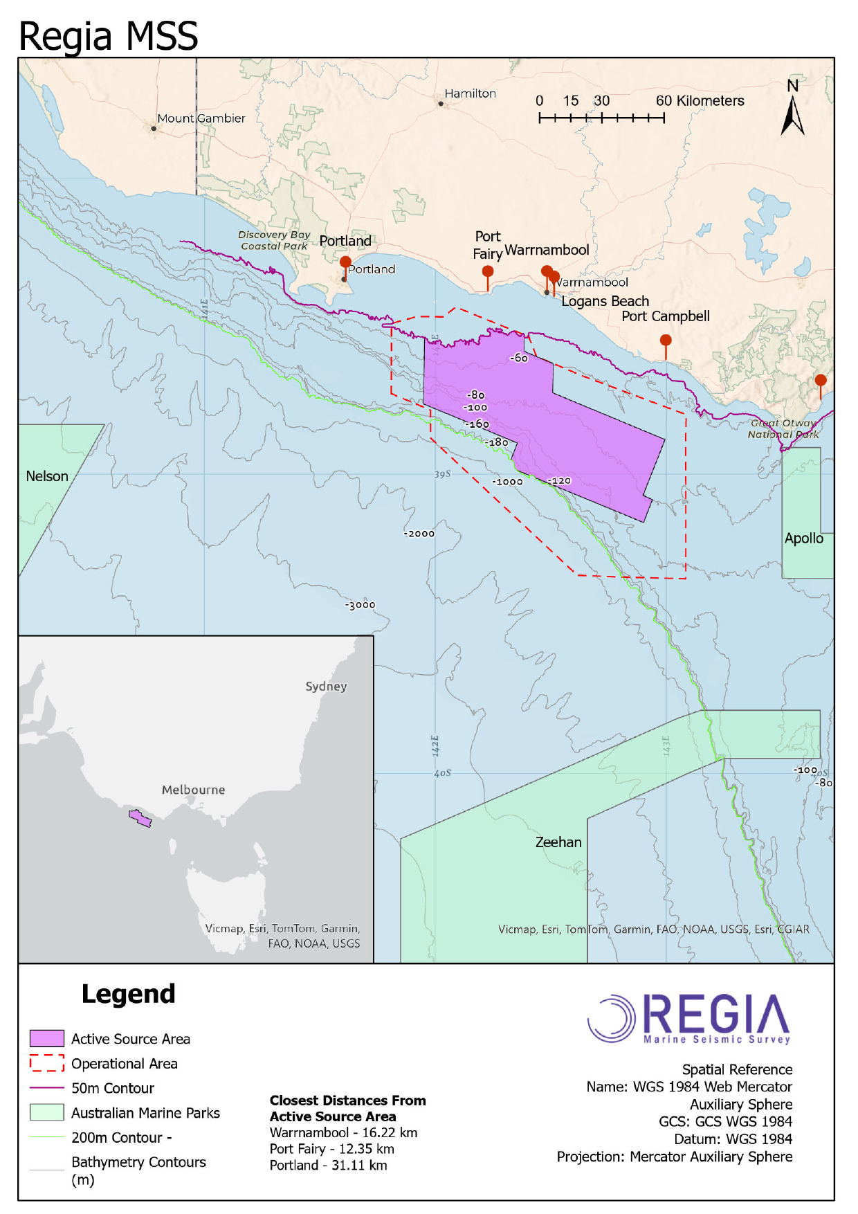 Location map - Activity: Regia MSS (refer to description)
