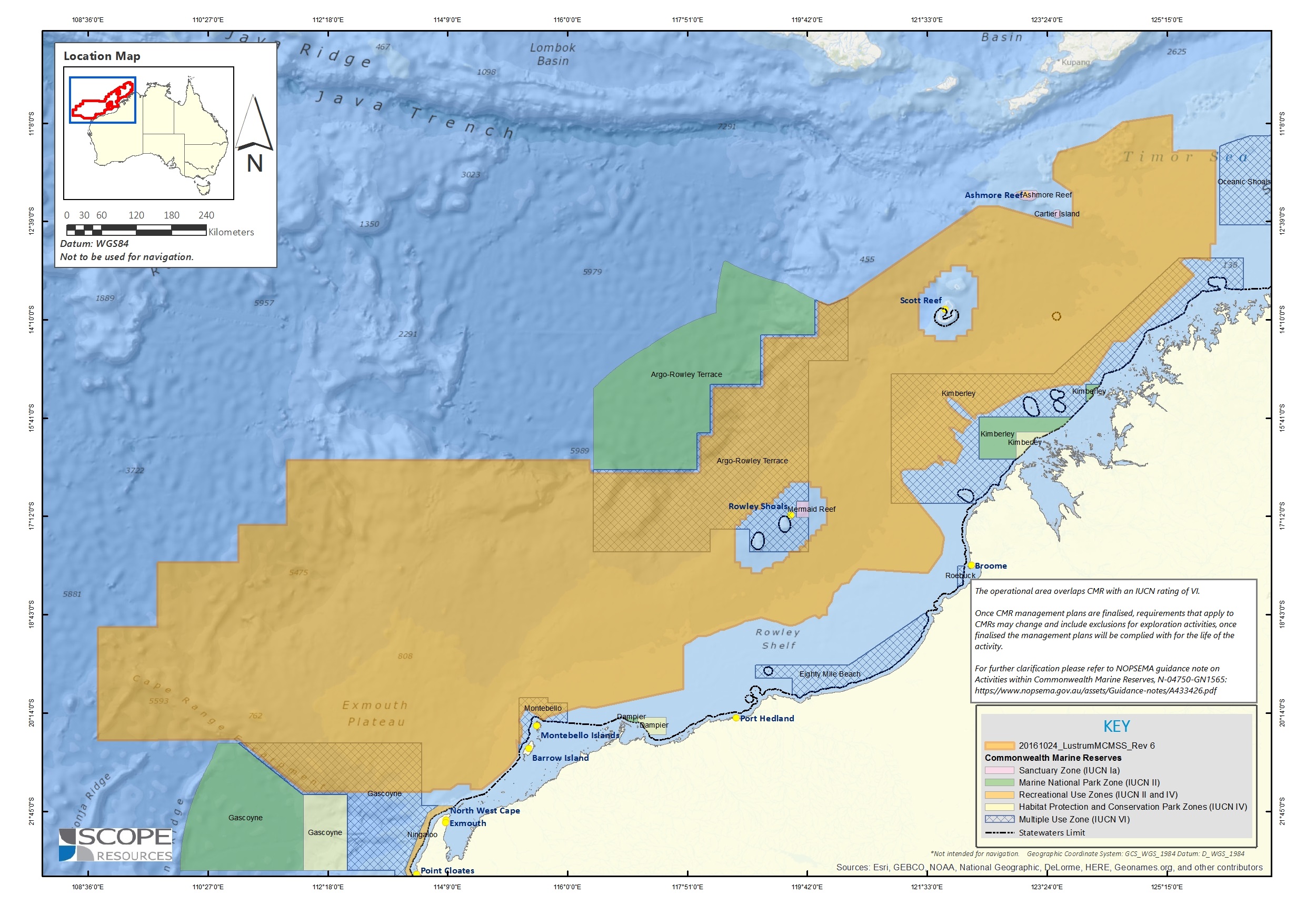 Location map - Activity: Lustrum Multi-client Marine Seismic Surveys (refer to description)