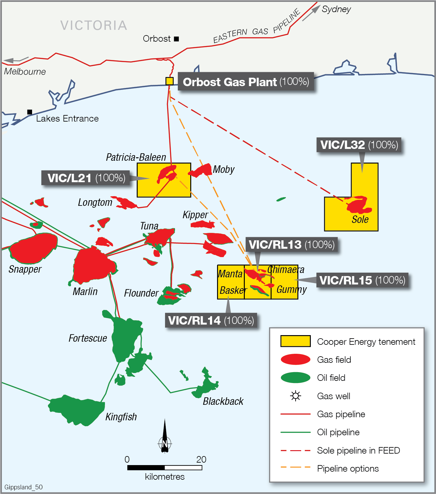 Location map - Activity: Patricia Baleen Offshore Non-Operational Phase (refer to description)