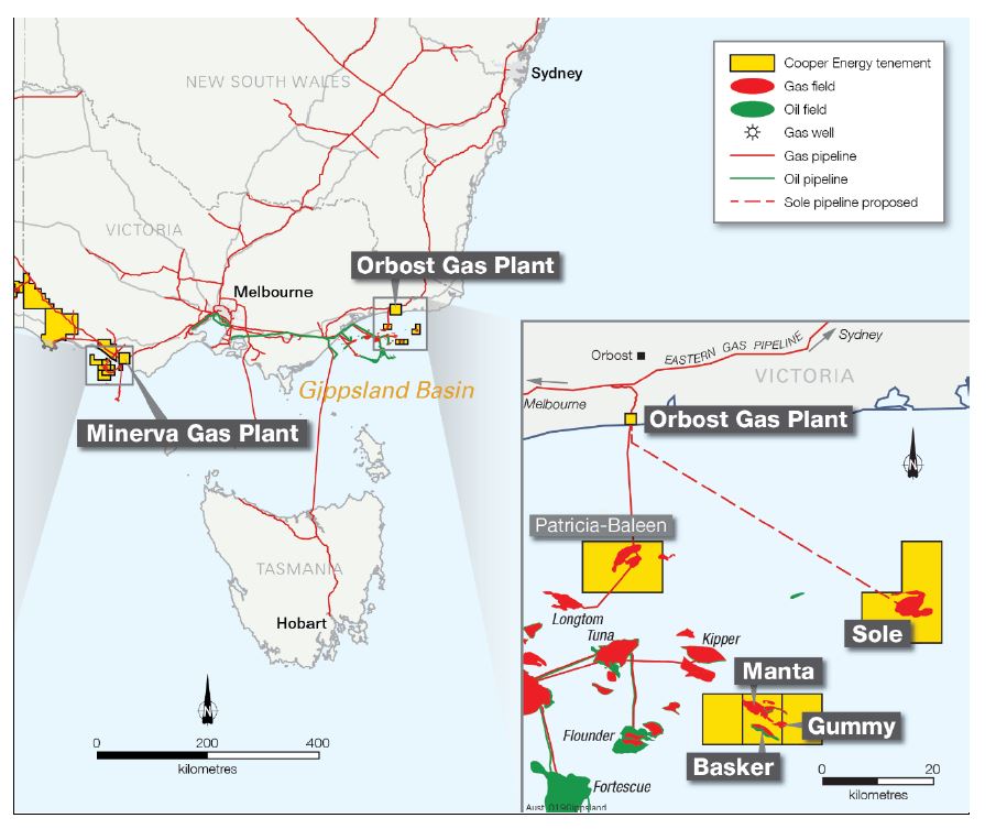 Location map - Activity: Sole Pipeline and Subsea Infrastructure Installation (refer to description)
