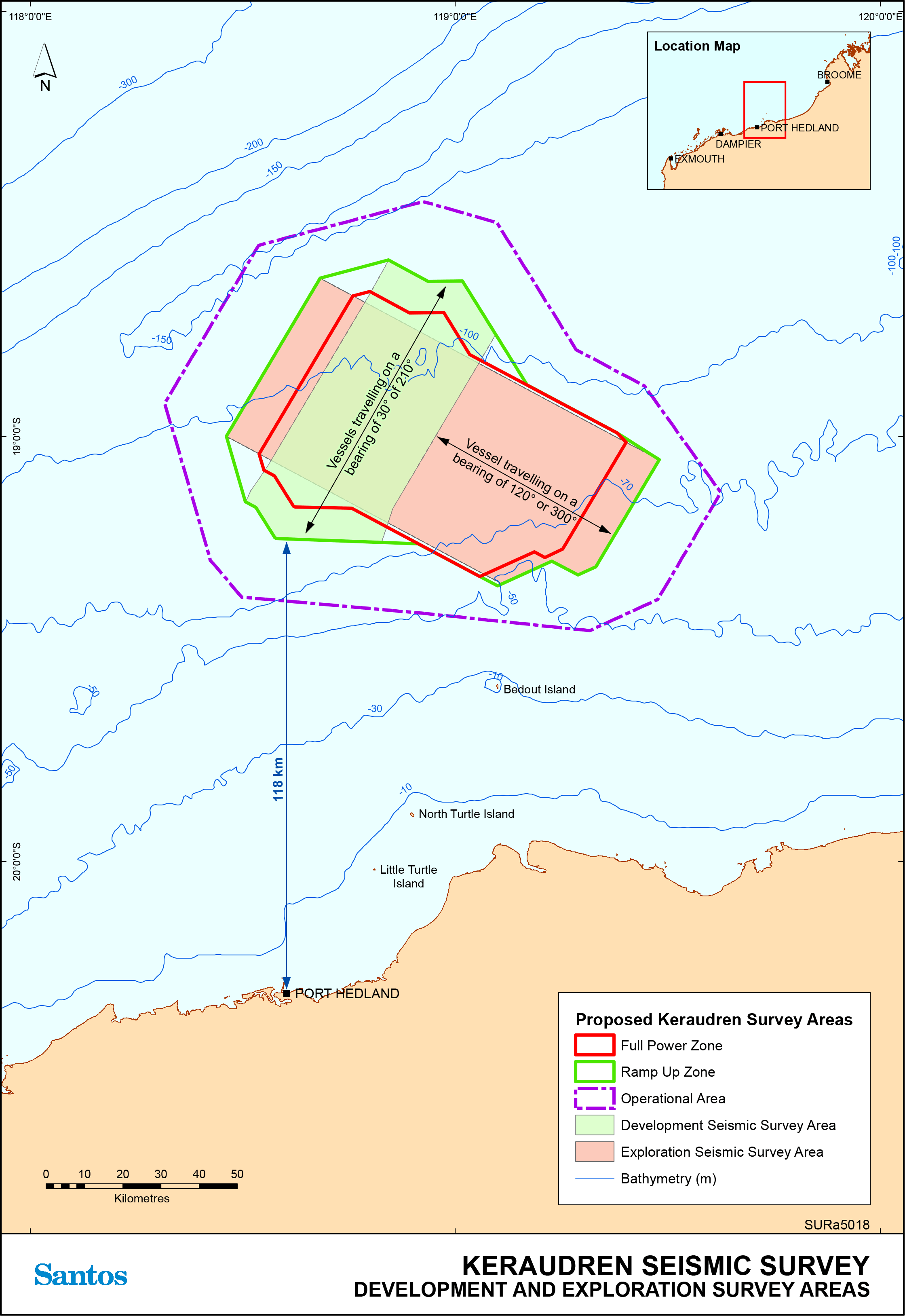 Location map - Activity: Keraudren Seismic Survey  (refer to description)