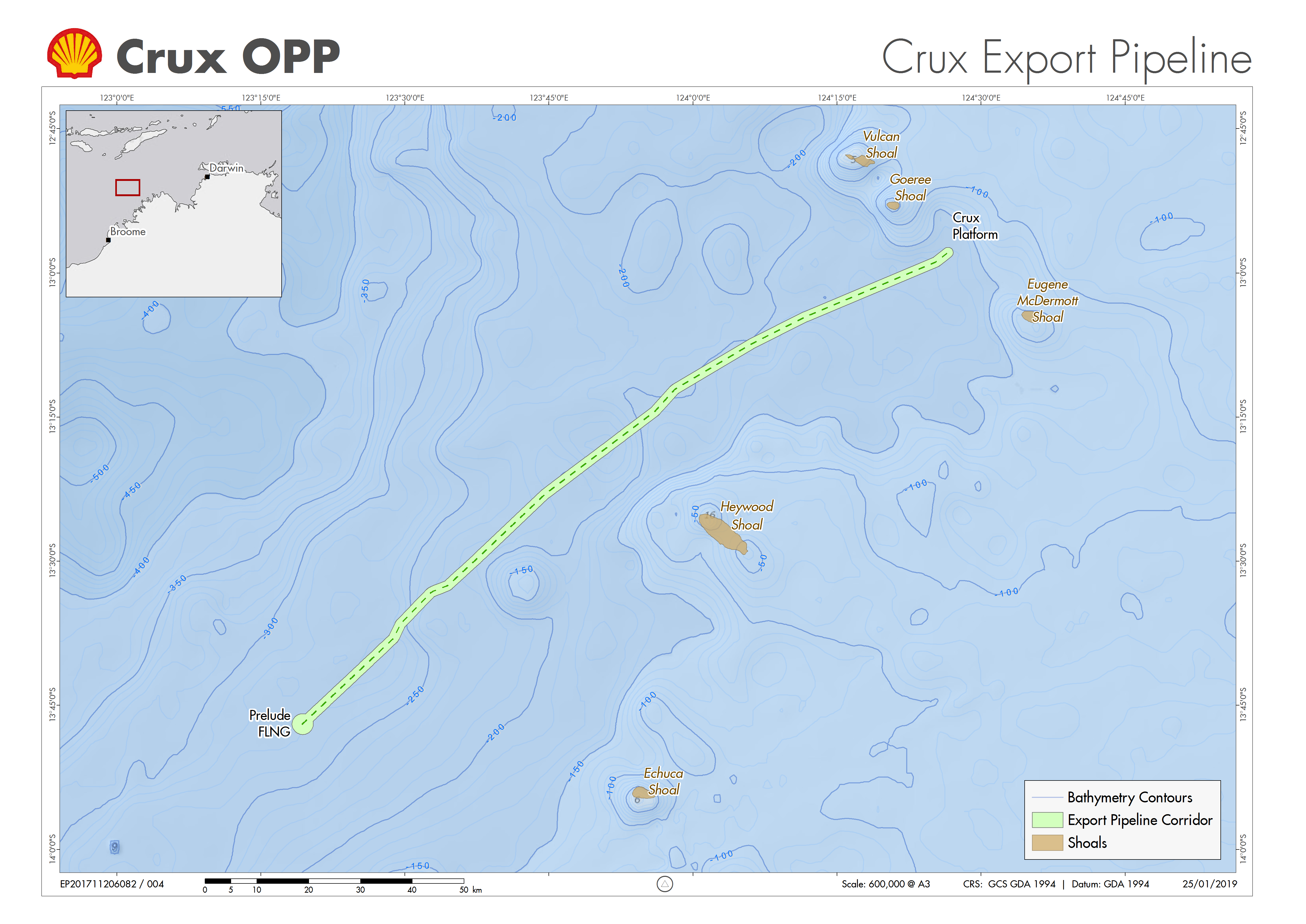 Project map - Crux Offshore Project Proposal (refer to Description)