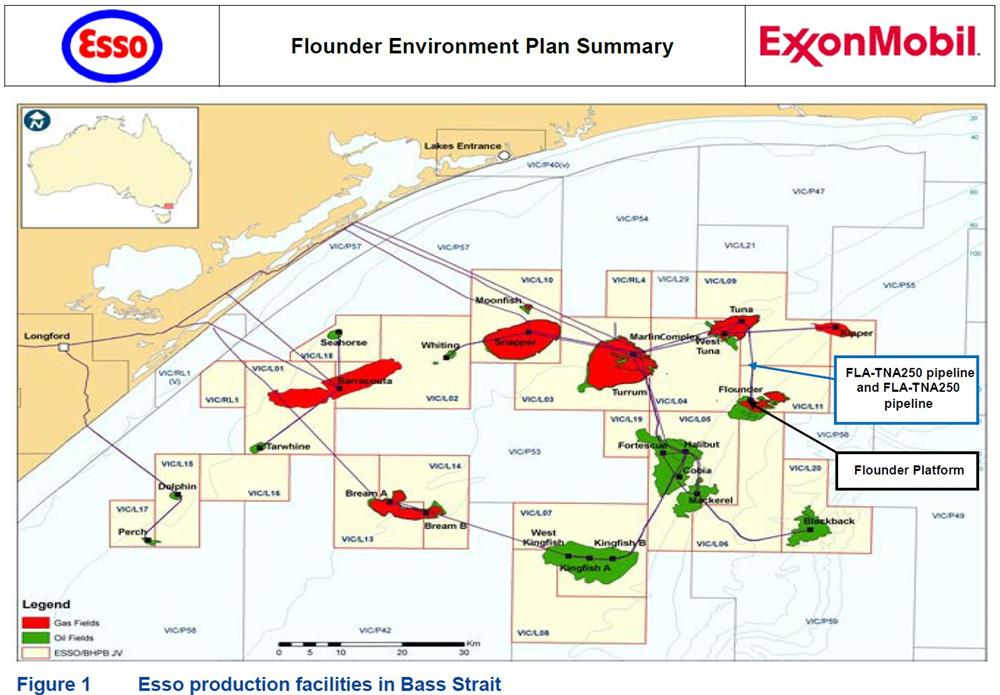 Location map - Activity: Flounder Environment Plan (refer to description)