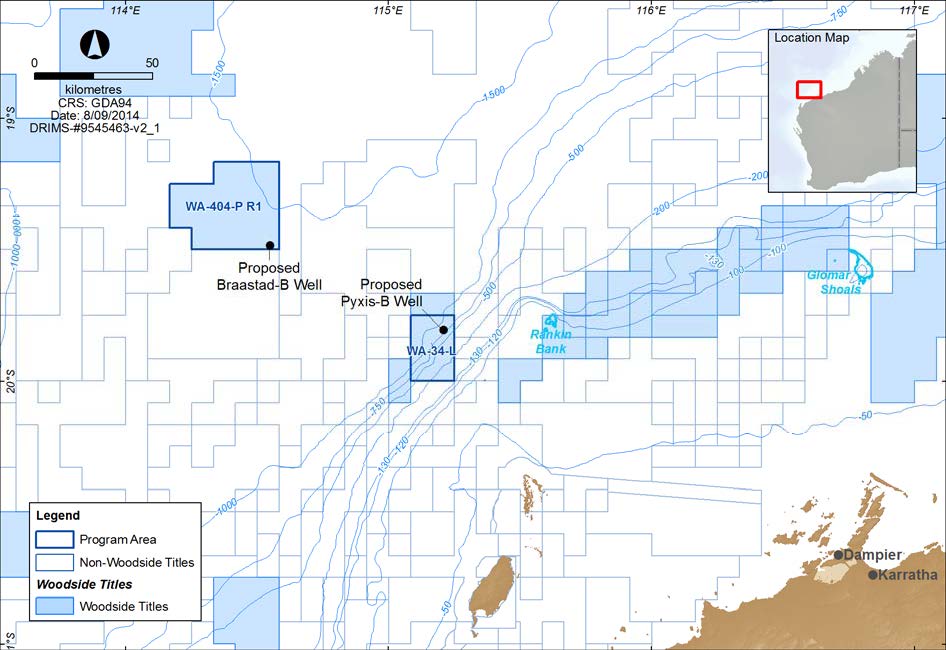 Location map - Activity: Pyxis and Braastad Exploration Drilling (refer to description)