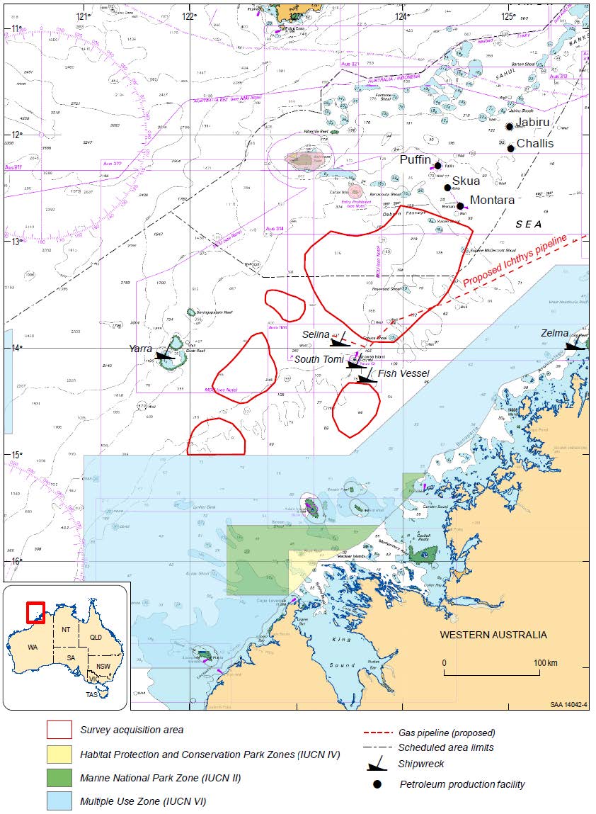 Location map - Activity: Browse Basin Marine Survey 2014 (refer to description)
