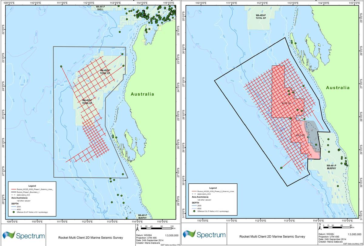 Location map - Activity: Rocket Multi Client 2D Marine Seismic Survey Environmental Plan (refer to description)