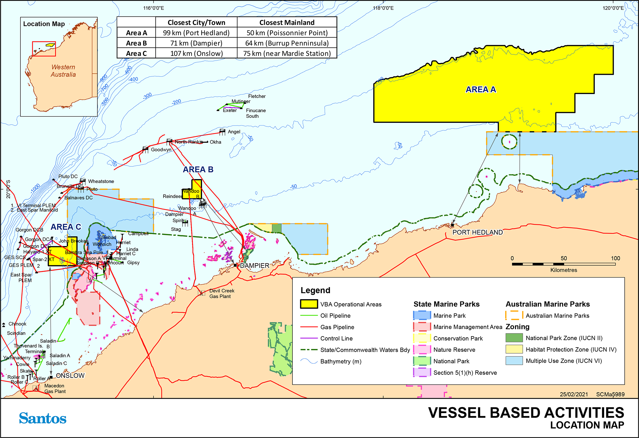 Location map - Activity: Commonwealth Exploration Vessel Based Activity (refer to description)
