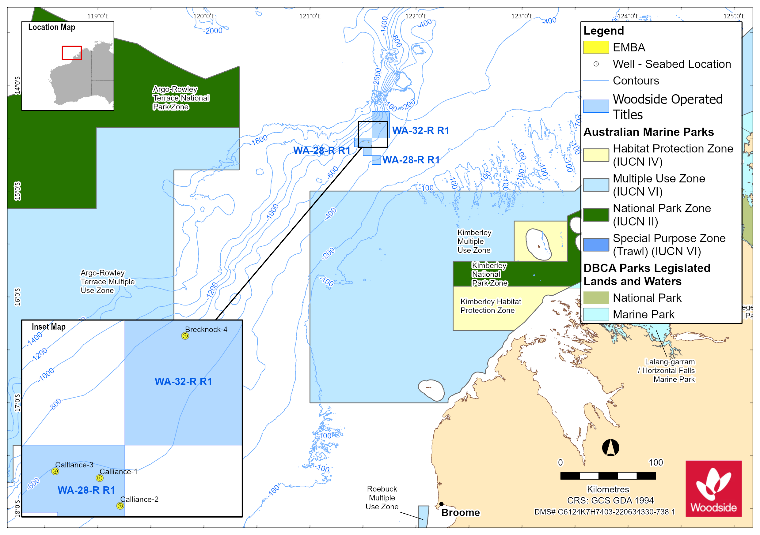Location map - Activity: Browse Commonwealth Wellhead Decommissioning (refer to description)